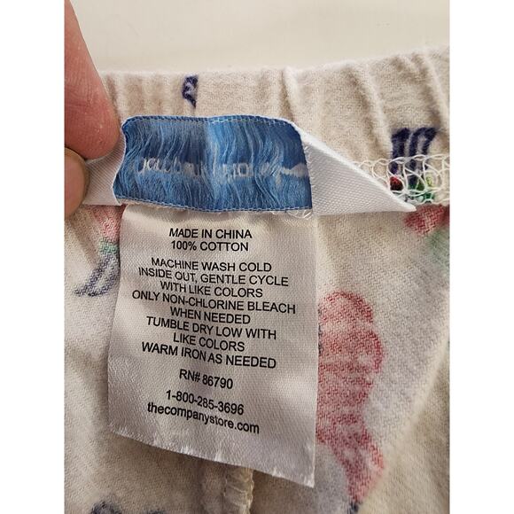 THE COMPANY STORE Women's Red White Green LLAMAS Christmas Pajama Pants SZ L - Picture 6 of 8